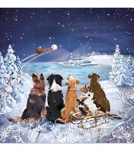 Absolutely Yours Weihnachtskarten Packung – 10 Stück, 15x15 Cm, Mit Umschlägen, Umweltfreundlich, UK Hergestellt
