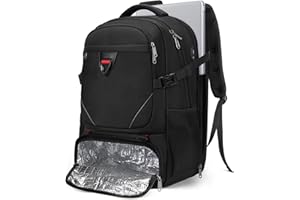 RAINSMORE Plecak na laptopa, lunch, plecak szkolny, plecak do pracy, 17,3", plecak z izolowaną komorą chłodzącą, biznesowa, podróżna, torba na notebooka, dla mężczyzn, kobiet, chłopców, nastolatków,