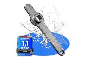 3DHerb Entlüftungsschlüssel, Edelstahl Heizungsschlüssel, Heizkörper Entlüftungsgriff, Vierkantschlüssel, Heizung entlüften, aus hochwertigem Edelstahl - DAS ORIGINAL -