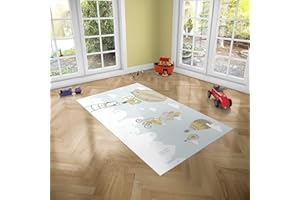 Oedim Alfombra Infantil Animales para Habitaciones PVC | 95 x 165 cm | Moqueta PVC | Suelo vinílico | Decoración del Hogar | Suelo Sintasol | Suelo de Protección Infantil |