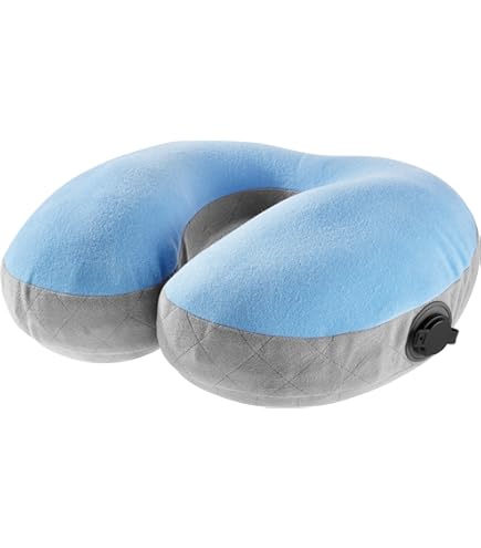 Cocoon Air Core Pillow Ultralight U-vormige neksteun, Galaxy Blue/Grey