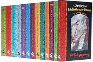 A Series of Unfortunate Events Collection 13 Books Set Pack RRP£71.88 Bad Beginning, Reptile Room, Wide Window, Miserable Mill, Austere Academy, Ersatz Elevator, Vile Village, Hostile Hospital, Carnivorous Carnival,Slippery Slope,Grim Grotto,The End (A
