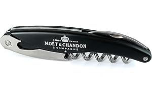 MOËT CHANDON Moet Chandon Kellnerbesteck Flaschen Öffner Korkenzieher schwarz