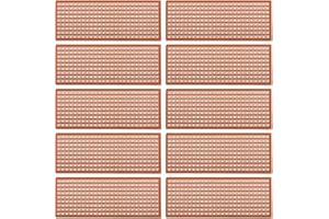 OTOTEC 20 Piezas Placa Prototipo de Un Solo Lado 25 Mm X 66 Mm PCB Placa de Circuito de Un Solo Lado para Proyectos Electrónicos de Soldadura DIY Circuito de Prueba de Práctica