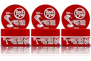 Redone Coiffure Cire Aqua Wax Cobra 150ml | Tenue Ultra | Tenue Forte | Effet Brillant | Contrôle Maximum | Puissance Totale Lot de 3