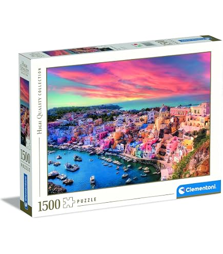 Educa Puzzle De 1500 Piezas – Santorini, Grecia – Paisaje De Ensueño Con Pegamento FixPuzzle Incluido, Rompecabezas Para Adultos A Partir De 14 Años, Material Reciclado Y Tintas Vegetales