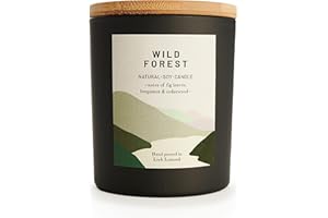OCOEE HOUSE Wild Forest - Organic & Vegan, Luxury Scented Candles. Hand Poured in Loch Lomond, Scotland (+8 Scent Options) 450g