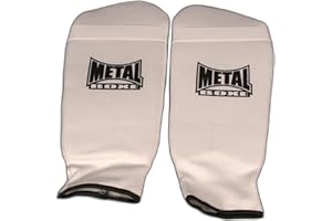 METAL BOXE Protège-Tibias Blanc L