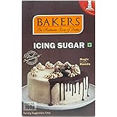 BAKERS Icing Sugar | 100% Veg | Perfect for Decoration | Baking and Cooking Essential | Pack of 6 (100 gm x 6)