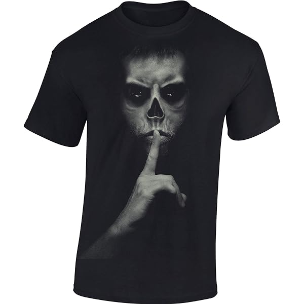 Maglietta da uomo con teschio e teschio, a maniche corte Life with a Beard, abbigliamento moderno per uomo, in cotone, vestibilità normale, colore