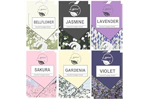 GOPERFUMME 12pcs Profuma Armadio Vestiti, Profumatore Auto, Profumatori Armadio e Cassetti, Profumo Aromi Sacchetti Lavanda Profumati per Armadio Cassetti Armadietti, Scarpiera Deodorante Armadio (12PCS)