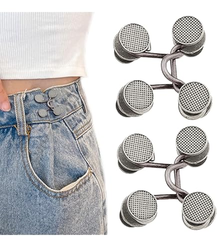 8 Sets Broekaantrekclips, Broekverkleinclip, Jeansknoopspelden, Verstelbare Spijkervrije Taillegespen, Broekband Aanspannen, Broekknoop Om Aan Te Spannen, Verwijderbare Jeansknopen Broekclips