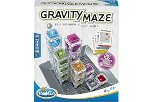 ThinkFun Ravensburger Gravity Maze - Jeu de Logique Circuit à Billes - Casse-tête Construction - 60 Défis - 1 Joueur et Plus dès 8 Ans - 76433 - (Multilingue – Français Inclus)