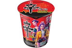 Nong Shim Shin Ramyun-snabbnudlar – koreansk stark soppa – snabb tillagning – sparpack med 12 st. à 68 g