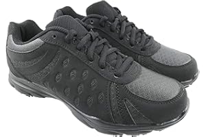 STEPTOES Ladies Safe T Step Lightweight Safety Trainers Oil & Slip Resistant Non Marking Sole Comfort Insole Black Size UK 3-11