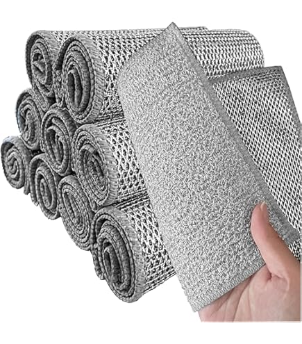 Glasreiniging Magische Doek, 10 Stuks Verdikte Magische Reinigingsdoek Glaspoetsvodden Streepvrij Microvezelglas