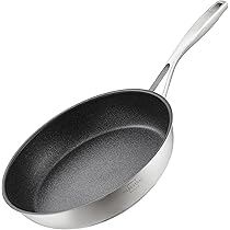 Uposao 10Pcs Batterie De Cuisine En Acier Inoxydable, Casseroles/Faitouts Avec Couvercle En Verre Pour Tous Feux Dont Induction