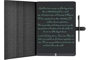 LONGTOO LCD Writing Tablet, 11.5" Full Screen Digital Notepad for Kids and Adults, Writing Tablet with Hall Switch and Tablet Case, Drafting, Drawing, Leaving Message, Black