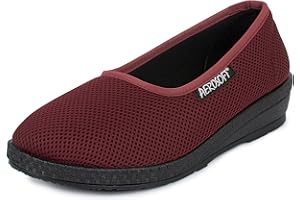 Aerosoft Damen Stretch-Ballerina 4P Weite G-H druckfrei weich Made in Germany