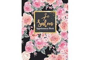 Salon Appointment Book 4 Column: Planner Personal Organizers Schedule Undated Appointment Book for Client ,Salon, Spa, Barbers, Hair Stylists, Daily and Hourly 7am to 8pm 15 minute increments
