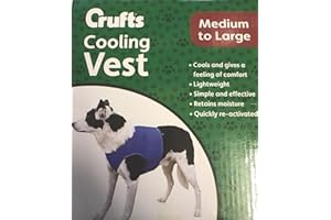 Crufts Pet Cooling Vest in Colour Box, Medium/Large, Blue