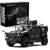 Nifeliz M-ATV askeri araba yapımı seti, yetişkinler i&ccedil;in, zırhlı taktik ara&ccedil; modeli, askeri meraklılar i&ccedil;in koleksiyon teşhir
