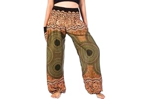 Lofbaz Harem Pants for Women Yoga Boho Hippie Clothing Womens Palazzo Bohemian Pajama Trousers Beach Indian Gypsy Genie Clothes