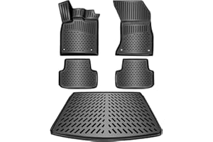 ELMASLINE Tappetini in gomma 3D e vasca per bagagliaio per Audi Q3 (F3) 2018-2024 | Tappetini | Tappetino bagagliaio | Accessori