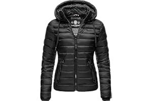 Navahoo Damen leichte Übergangsjacke Steppjacke mit Kapuze Lulana XS-XXL