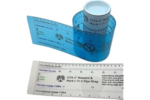 Ruban de mesure et de marquage de diamètre CLPA 24" P-Pi-D pour tuyaux utilisant une conception « enveloppante et lue » pour la circonférence, le diamètre, et les lignes de marquage.