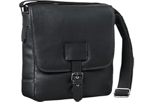 STILORD 'Bennet' Vintage Sacoche Bandoulière Hommes Cuir Petite Besace pour Tablette 10.1 Pouces Sac Messager à l'Épaule en Cuir Véritable