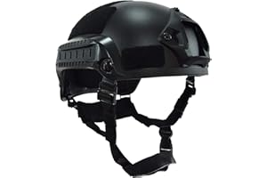 HAOYK MICH 2001 - Casco táctico para airsoft y paintball con soporte NVG y riel lateral para Airsoft Paintball