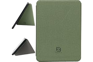 ZhaoCo Etui do 7'' Kindle Colorsoft Signature Edition 2024 / Kindle Paperwhite 2024 / Kindle Paperwhite Signature Edition 2024, Book Folio Cover Pokrowiec ochronny - Zielony