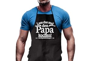Shirtoo Kochschürze Lass das mal den Papa Kochen - Lustiges Geschenk für Väter und Hobbyköche zum Geburtstag oder zu Weihnachten