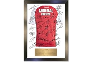 GENERIC 2025/26 Signed Team Autograph Shirt Print in A3 Frame – Football Memorabilia Poster, Reproduction Print for Arsenal Fans No169
