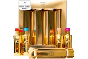 BEAMS INTERNATIONAL Au Vodka Christmas Crackers - Au Vodka Gift Set, Official Licensed 4 x 5cl Alcohol Cracker, Miniature Bottles - Handcrafted In The UK - Alcohol Gifts for Men and Women, Festive Xmas Mini Gift Set