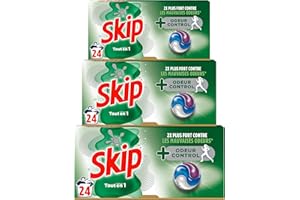 Skip Lessive Capsules Anti-Odeur 3x24 Lavages