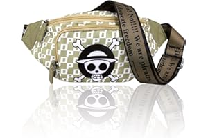 Roffatide Anime Straw Hat Fanny Pack pour Hommes et Femmes Sac de Taille Hip Bum Bag Sac à bandoulière de Poitrine à Dos