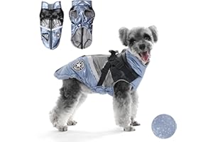 AISUOWA Abrigo Perro: Chaqueta Perro Abrigo para Perro con Arnés Ajustable para Perro Pequeño Mediano Grande