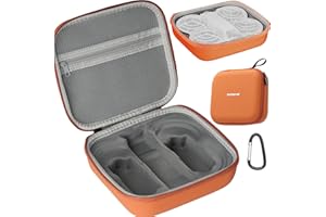 Honbobo Bolsa de Transporte Funda Almacenamiento para dji Neo 2, Dron PU Bolsa Protectora Funda Protector Drones Accesorios para dji Neo 2 Drone Case-Orange