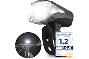 ‎VELMIA VELMIA Fahrradlicht Vorne StVZO zugelassen mit besonders starker Ausleuchtung und 8,5h Leuchtdauer I LED Fahrrad Licht regenfest und aufladbar I Front Fahrradlampe