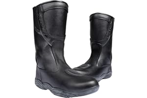 RKSPORTS Katrina Ladies women Motorcycle Black Leather Motorbike Racing Boots