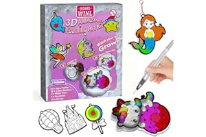 JRD&BS WINL 3D Kunst Set 15 Aqua Puffs Tiere Spielzeug für Kinder DIY Färben & Aufblasen Aktivität, Reise Weihnachts Stiefeltücher-Surprise Geschenk für Jungen & Mädchen 4-10 Jahre (Prinzessinnen)