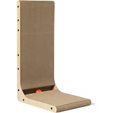 Amazon Basics Cat Scratcher L-Shaped, Cat Scratcher with Interactive Ball and Catnip, Cardboard Wall Climber for Indoor Cats