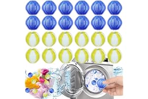 DKDDSSS 24 sztuki środków do usuwania sierści zwierząt, do pralki, piłki do kłaczków, do pralki, wielokrotnego użytku, do usuwania sierści zwierząt