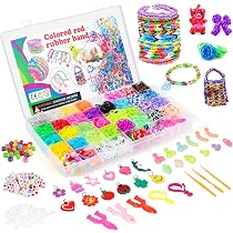Loom Bands Kit élastiques Loom Fabrication de bracelets pour fille DIY
