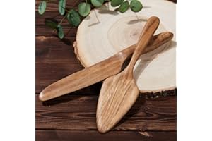 AW BRIDAL Couteau à Gâteau de Mariage Et Ensemble de Serveur, Ensemble de Découpe de Gâteau En Bois Pour Mariage, Emporte-Pièce Rustique, Cadeau de Serveur de Tarte Pour Douche Nuptiale, Anniversaire