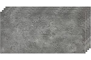 DECCART Wand-Paneele in Betonoptik, Deckenpaneele, Wandverkleidung Deckenverkleidung mit Beton-Imitat, Wandplatten in Grau aus Polystyrol (Dunkelgrau (7014 XL), 24 Stück (12m2))