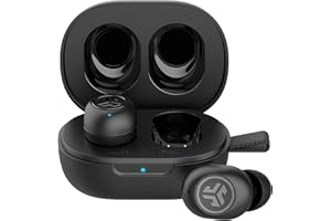 JLab JBuds Mini Auriculares Inalambricos Bluetooth, True Wireless Earbuds 20+ Horas Rendimiento con Caja de Carga - Audifonos Bluetooth Inalambricos, 3 Niveles de EQ Personalizado, Negro