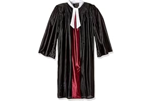 Bristol Novelty AC223 Déguisement Tenue de Juge, Noir, 42-44-Inch